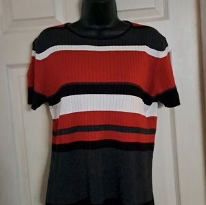 Karen Scott striped sweater size medium A-49